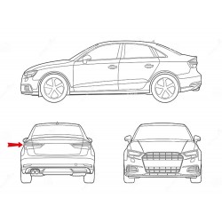 Volkswagen Golf Mk4 2003 Fanale Posteriore Sinistro Valeo 086754-86754 Con Portalampada Rotto 1J6945095R