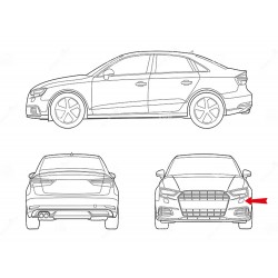FIAT 124 Coupè MK3 Plastica Freccia Anteriore Sinistra Incolore STARS 001.213.500 -001.214.500 New From Old Stock
