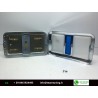 Plafoniera Tre Luci Rettangolare Inox Con Luce Notturna 245x125x3,5 New From Old Stock