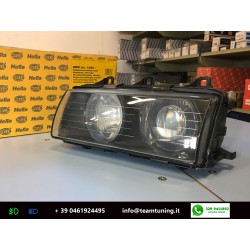 Bmw [E36] 12/90- Gruppo Ottico Faro Anteriore Sinistro Nuovo Hella Lampada H1/H1/ W5W-1AL007045011 New From Old Stock