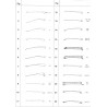 Braccio tergicristallo in acciaio Lucido [lmm 460] Curva a Sinistra Figura n.13 Carello-Trico 70700000-V63C New From Old Stock
