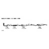 Volkswagen Golf Jetta Mk2 1050-1.3cc 83-91 Flessibile Marmitta Inox CD7762 L.540 Ø Esterno-Interno 42mm New From Old Stock