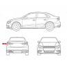 Volkswagen Scirocco Mk2 81 Fanale Posteriore Sinistro Completo HELLA-2VP003709-111 New From Old Stock