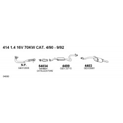 Rover 400 II XW 414 SI-SLI-GSI 16v 90-92 Silenziatore Posteriore Nuovo FILMA-CD-4403-GEX33438-GEX33601-WCG101900