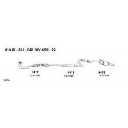 Rover 400 II XW 414 SI-SLI-GSI 16v 90-92 Silenziatore Posteriore Nuovo FILMA-CD-4403-GEX33438-GEX33601-WCG101900