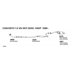 Rover 416-Honda Concerto 16cc 16V 90-98 Silenziatore Posteriore 2 tubi Nuovo PEDOL-CD4451 GEX33442-GEX33449