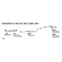 Rover 416-Honda Concerto 16cc 16V 90-98 Silenziatore Posteriore 2 tubi Nuovo PEDOL-CD4451 GEX33442-GEX33449