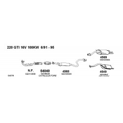Rover 200 II XW 220 GTI 16cc 16v 1991-1995 Silenziatore Posteriore Nuovo PEDOL-CD4569 GEX33504-WCG033504EVA