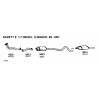 Opel Kadett E SW T85 17D 88-92 Silenziatore Centrale Nuovo BOSAL CD5653 852003-852091-90399077 New From Old Stock