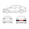 Fiat 124 Special - Special T 1972- Faro Gruppo Ottico Interno Asimmetrico Luce Abbagliante SIEM-8247.111-8247 New From Old Stock
