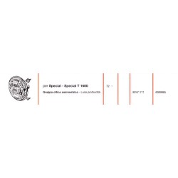 Fiat 124 Special - Special T 1972- Faro Gruppo Ottico Interno Asimmetrico Luce Abbagliante SIEM-8247.111-8247 New From Old Stock