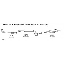 Alfa Romero AR164-Fiat Croma-Lancia Thema 20ie TB 85-92 Collettore Scarico CISAM-287901-28.79.01-60801379-60805307