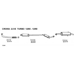 Alfa Romero AR164-Fiat Croma-Lancia Thema 20ie TB 85-92 Collettore Scarico CISAM-287901-28.79.01-60801379-60805307