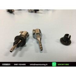 CCoppia Ugello Lavavetro Universale in Metallo Registrabile Sporgenza12mm Ø Testa 9,96mm Tubo Entrata 3,18mm Per Foro 8,5mm