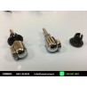 Coppia Ugello Lavavetro Universale in Metallo Registrabile Sporgenza12mm Ø Testa 9,96mm Tubo Entrata 3,18mm Per Foro 8,5mm