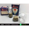 Coppia Lampada Ampolla Luce Bianca 6v/50w Monoluce Fanali Epoca Silea 1402-New Old Stock