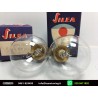 Coppia Lampada Ampolla Luce Bianca 6v/50w Monoluce Fanali Epoca Silea 1402-New Old Stock