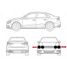 Lancia Fulvia Fiat 1300-1500 Serie Anelli [4PZ] Acciaio Per Fari Anteriori Int-Est L/R Compatibile 2187006-14.450.212