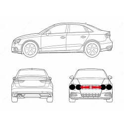 Lancia Fulvia Fiat 1300-1500 Serie Anelli [4PZ] Acciaio Per Fari Anteriori Int-Est L/R Compatibile 2187006-14.450.212