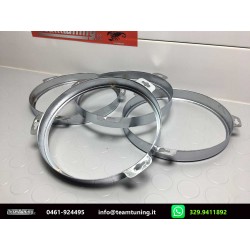 Lancia Fulvia Fiat 1300-1500 Serie Anelli [4PZ] Acciaio Per Fari Anteriori Int-Est L/R Compatibile 2187006-14.450.212