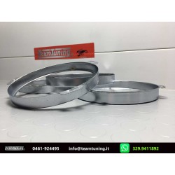 Lancia Fulvia Fiat 1300-1500 Serie Anelli [4PZ] Acciaio Per Fari Anteriori Int-Est L/R Compatibile 2187006-14.450.212