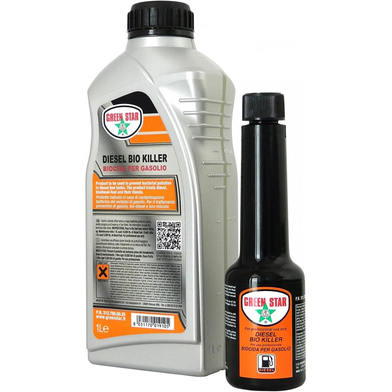 125.ml Biocida per Gasolio - Diesel Bio Killer prodotto uso professionale Green Star 3127900080