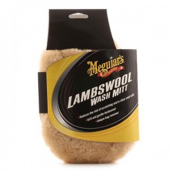 Meguiar’s A7301 Lambswool Wash Mitt, Guanto per Lavaggio in Lana d’Agnello