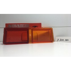 FIAT 128 PLASTICA FANALIO POSTERIORE  DX ROSSO ARANCIO STARS 1.110.00 NOS