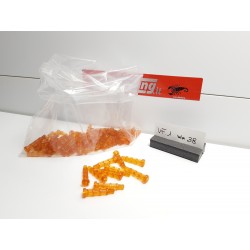 VITI PLASTICA FANALI COLORE ARANCIO mm.38 [CONFEZIONE DA 10 PEZZI]