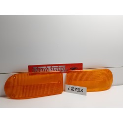 Coppia Lente Amber Jaguar E 3 Indicatore Direzione Anteriore Arancio Dx-Sx Lucas- L823-L823A New Nos