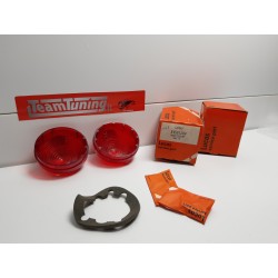 TRIUMPH IMP, AUSTIN HEALEY COPPIA LENTE ROSSA INDICATORE STOP DX-SX LUCAS-L692-54581204-283Y-37H6109 NOS