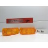 SIMCA 1000 COPPIA PLASTICA FANALINO ANTERIORE DX-SX ARANCIO-AMBER NUOVE LEART 4030 NOS