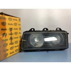 Bmw E36 Gruppo Ottico Faro Anteriore Sinistro Nuovo Hella Lampada H1/H1/ W5W-1AL00704501 New From Old Stock