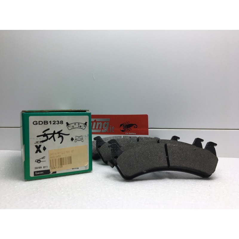 JEEP GRAND CHEROKEE I (ZJ, ZG) 09.91 - 04.99 SERIE PASTIGLIE FRENO ASSALE POSTERIORE LUCAS-TRW GDB1238 NEW NOS JEEP GRAND CHEROKEE I (ZJ, ZG) 09.91 - 04.99 SERIE PASTIGLIE FRENO ASSALE POSTERIORE LUCAS-TRW GDB1238 NEW NOS