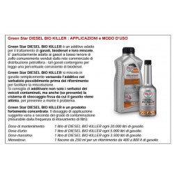 Lt.1 Biocida per Gasolio-Diesel Bio Killer prodotto uso professionale Green Star 3127900025