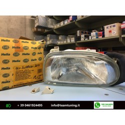 Gruppo Ottico Destro Supporti Rotti Luce H4/W5W Volkswagen Golf Mk3 [1H1-1H5] 1991-1999 Hella 1JA007235-241 New From Old Stock